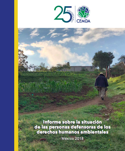 Informe sobre la situación de las personas defensoras de los derechos humanos ambientales. Mexico 2018