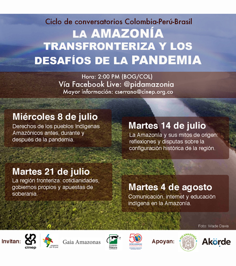 Ciclo de conversatorios Colombia-Perú-Brasil: La Amazonía transfronteriza y los desafíos de la pandemia