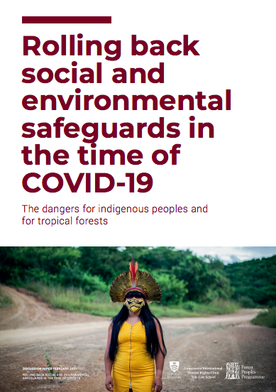 Rolling back social and environmental safeguards in the time of COVID-19